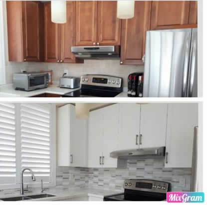 kitchen refacing vs refinishing