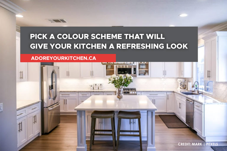 Pick a colour scheme that will give your kitchen a refreshing look